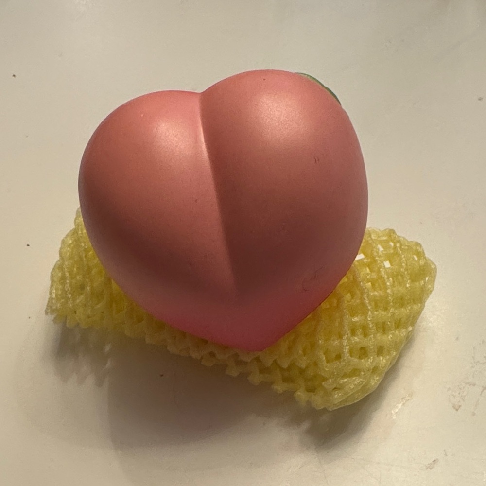 Pink peach vintage iplum Heart-Shaped Stress Ball